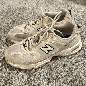 New Balance Cream Athletic Shoes